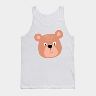 Bear cute face Tank Top